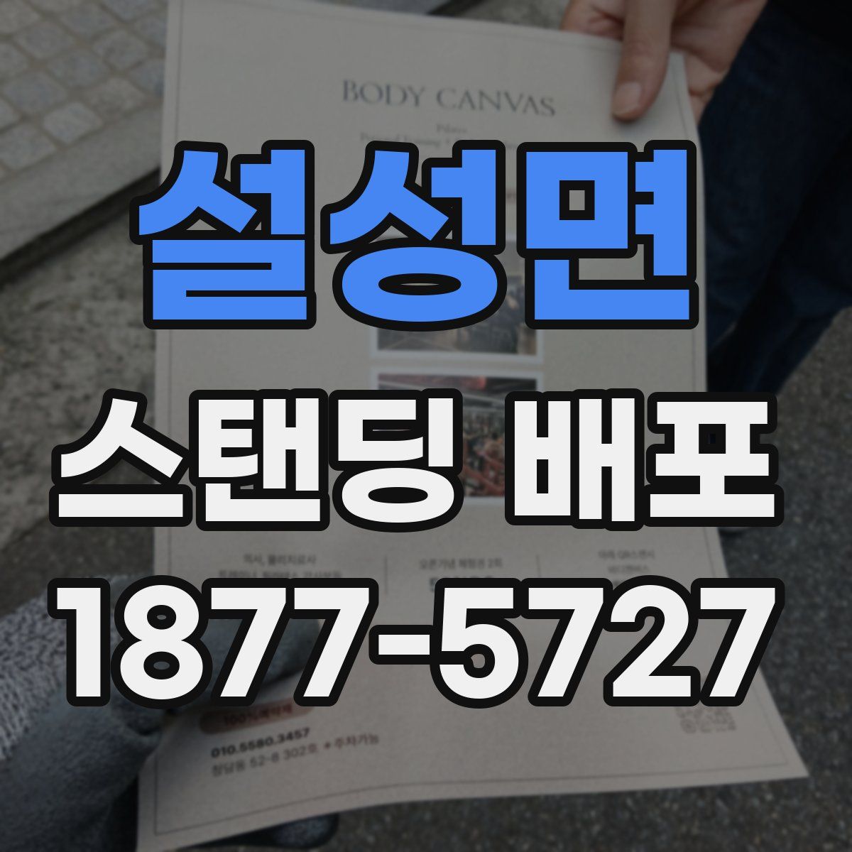 설성면 스탠딩 배포