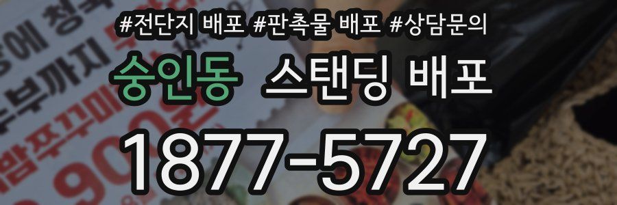 숭인동 스탠딩 배포