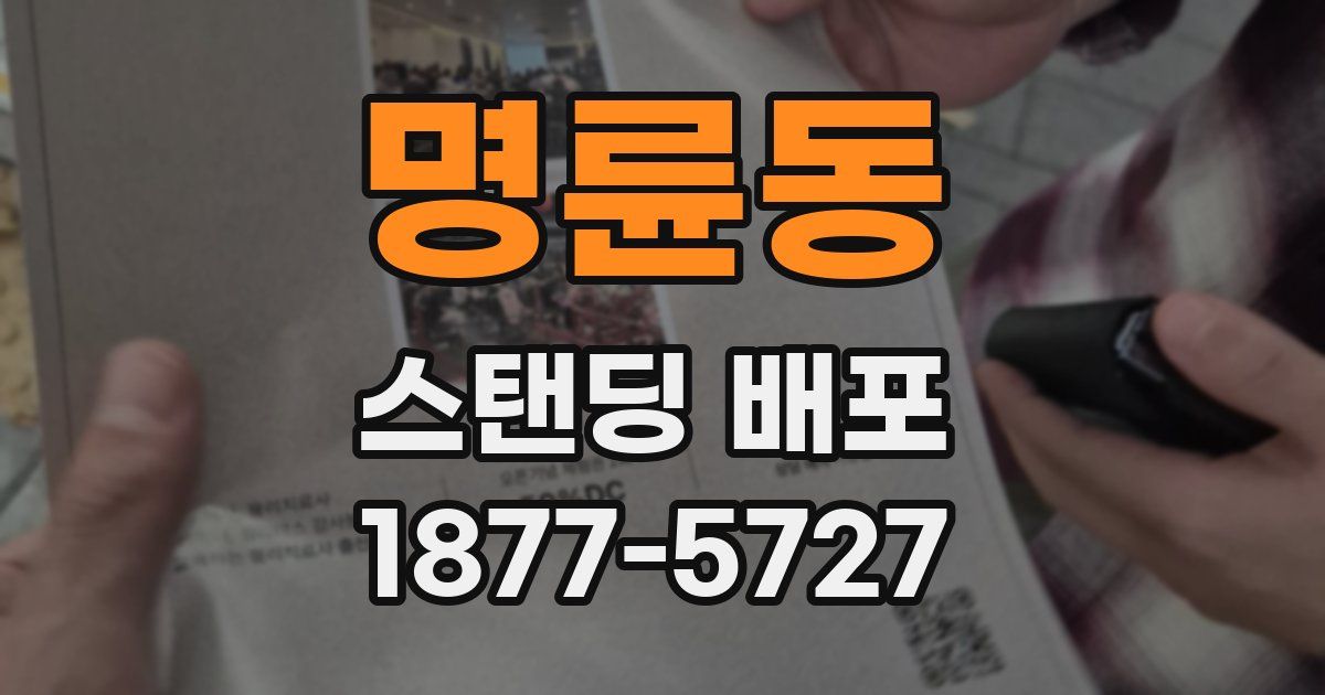 명륜동 스탠딩 배포