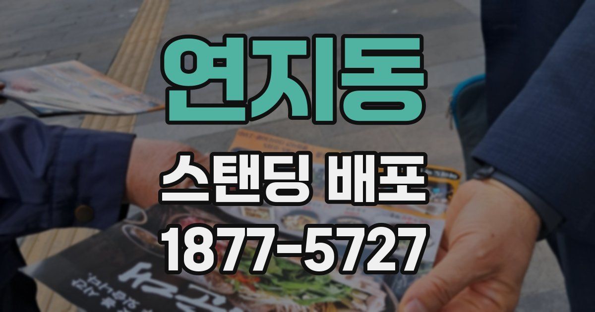 연지동 스탠딩 배포