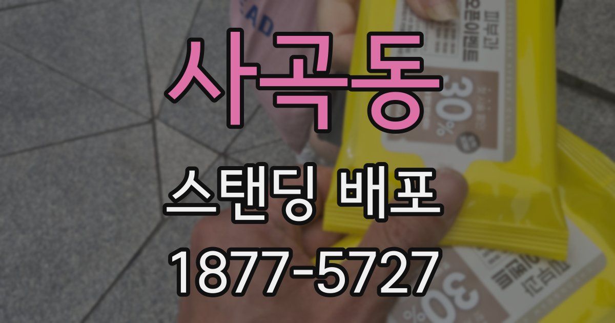 사곡동 스탠딩 배포