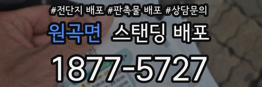 원곡면 스탠딩 배포