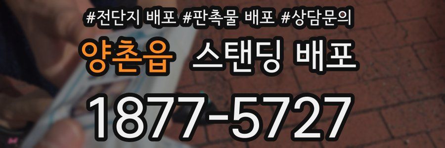 양촌읍 스탠딩 배포