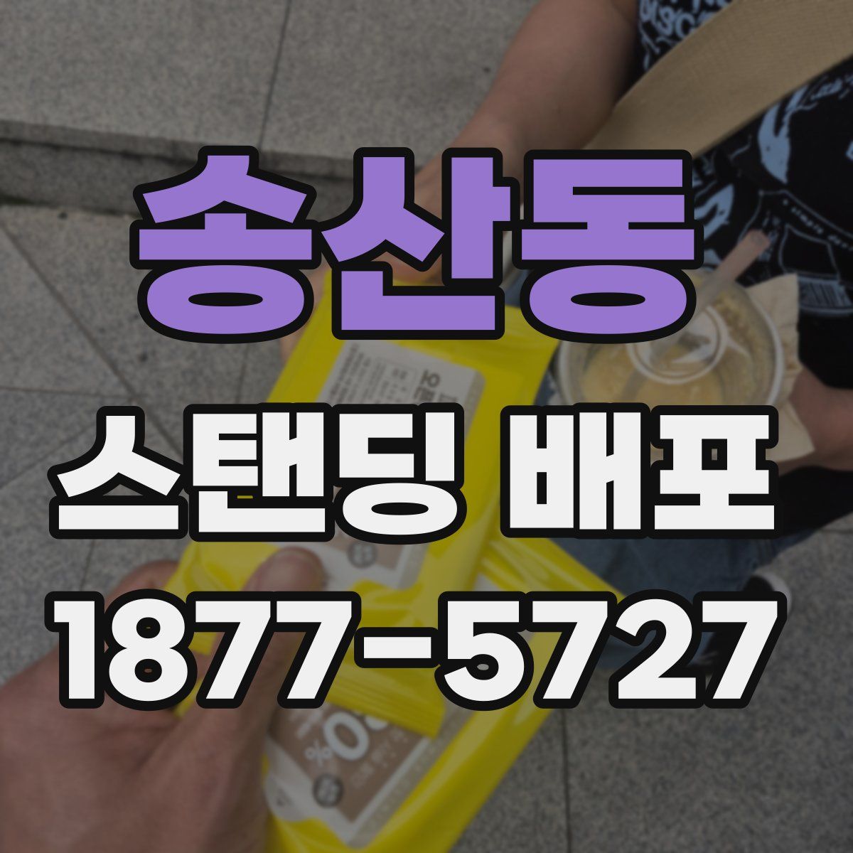 송산동 스탠딩 배포