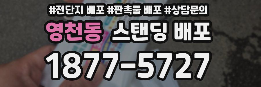영천동 스탠딩 배포
