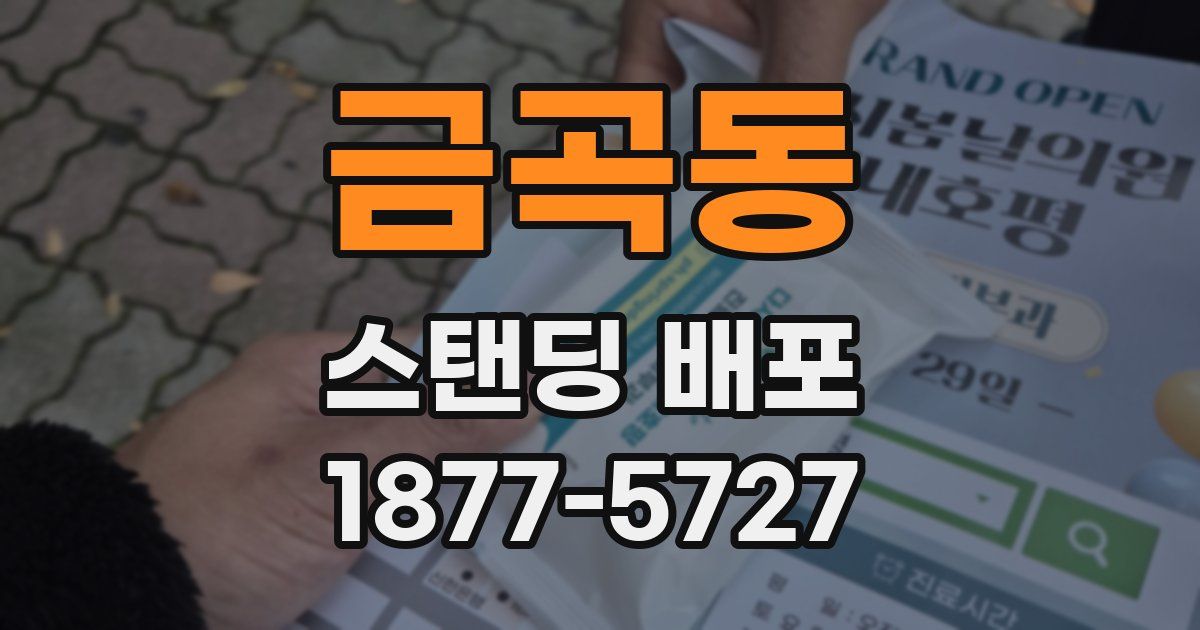 금곡동 스탠딩 배포