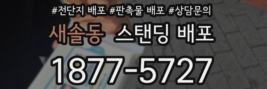 새솔동 스탠딩 배포
