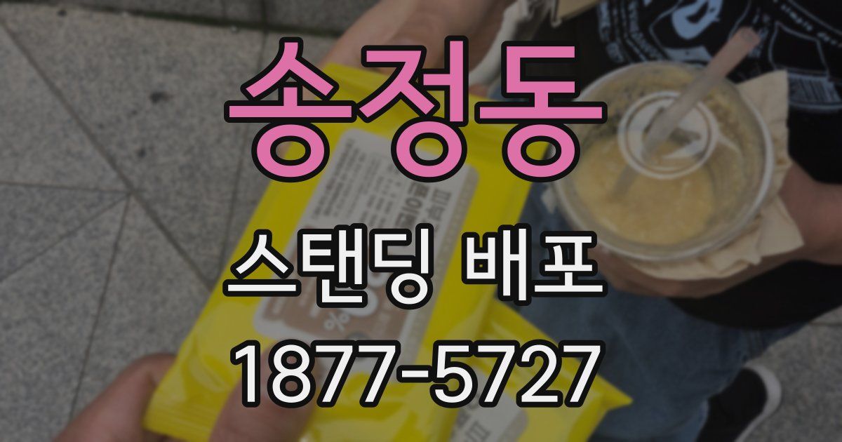 송정동 스탠딩 배포