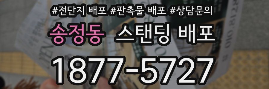 송정동 스탠딩 배포
