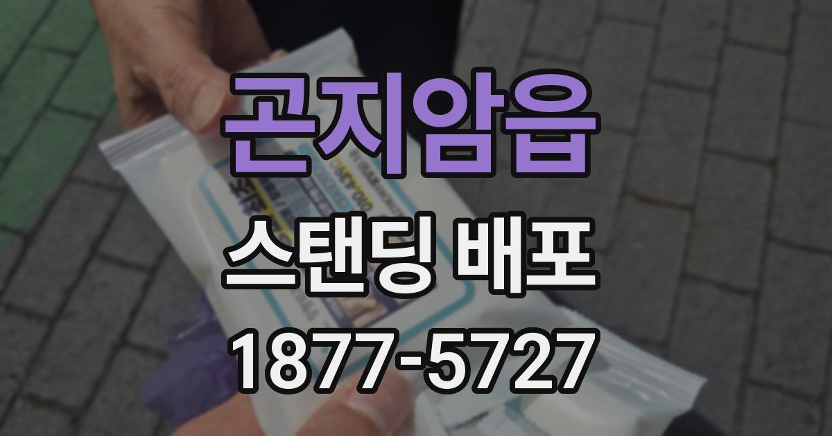 곤지암읍 스탠딩 배포