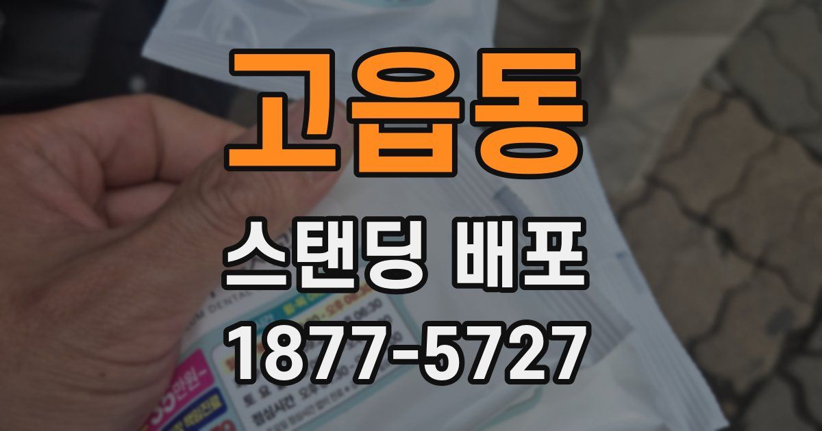 고읍동 스탠딩 배포