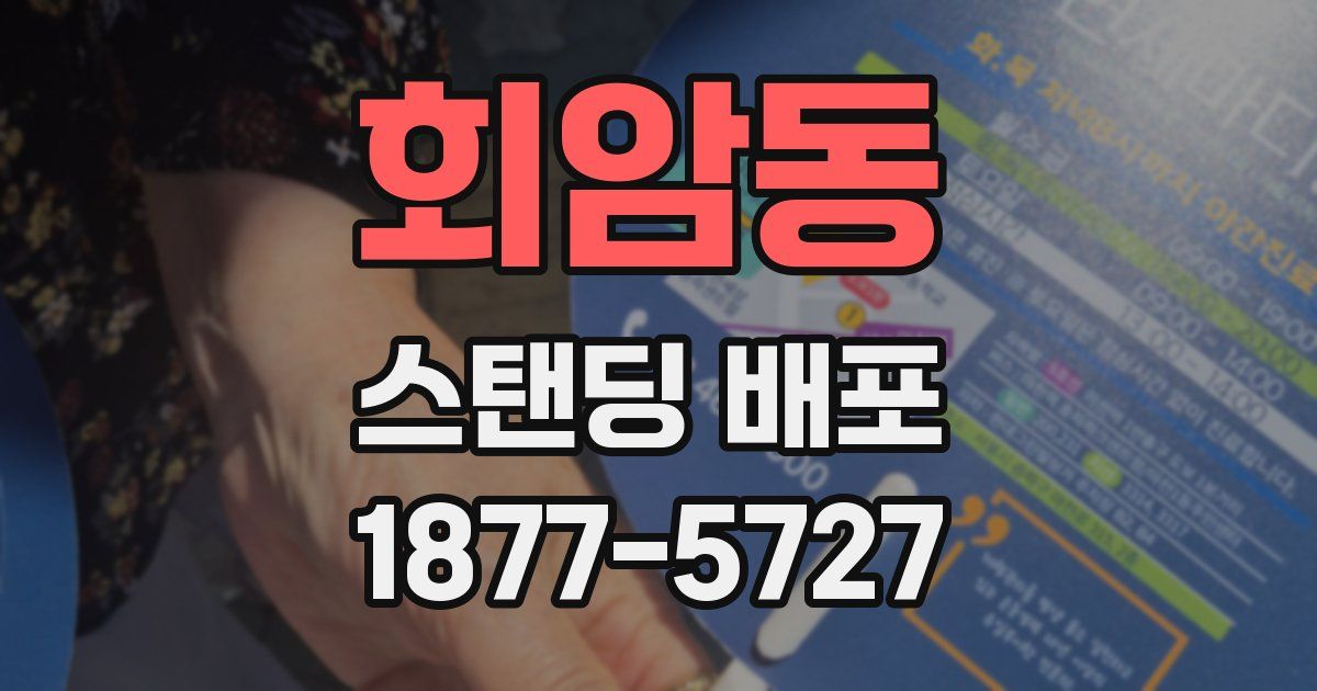 회암동 스탠딩 배포