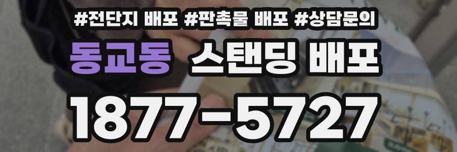 동교동 스탠딩 배포