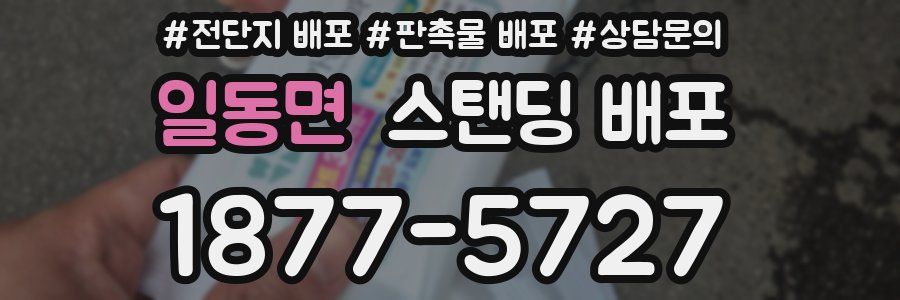 일동면 스탠딩 배포