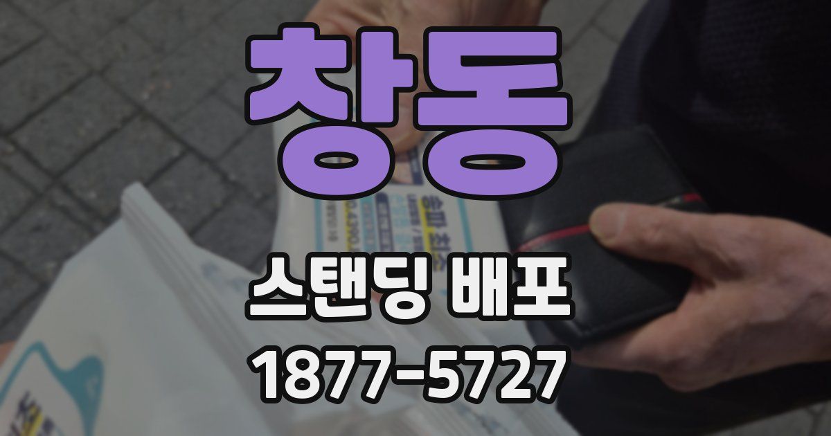 창동 스탠딩 배포