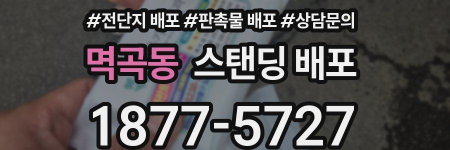 멱곡동 스탠딩 배포