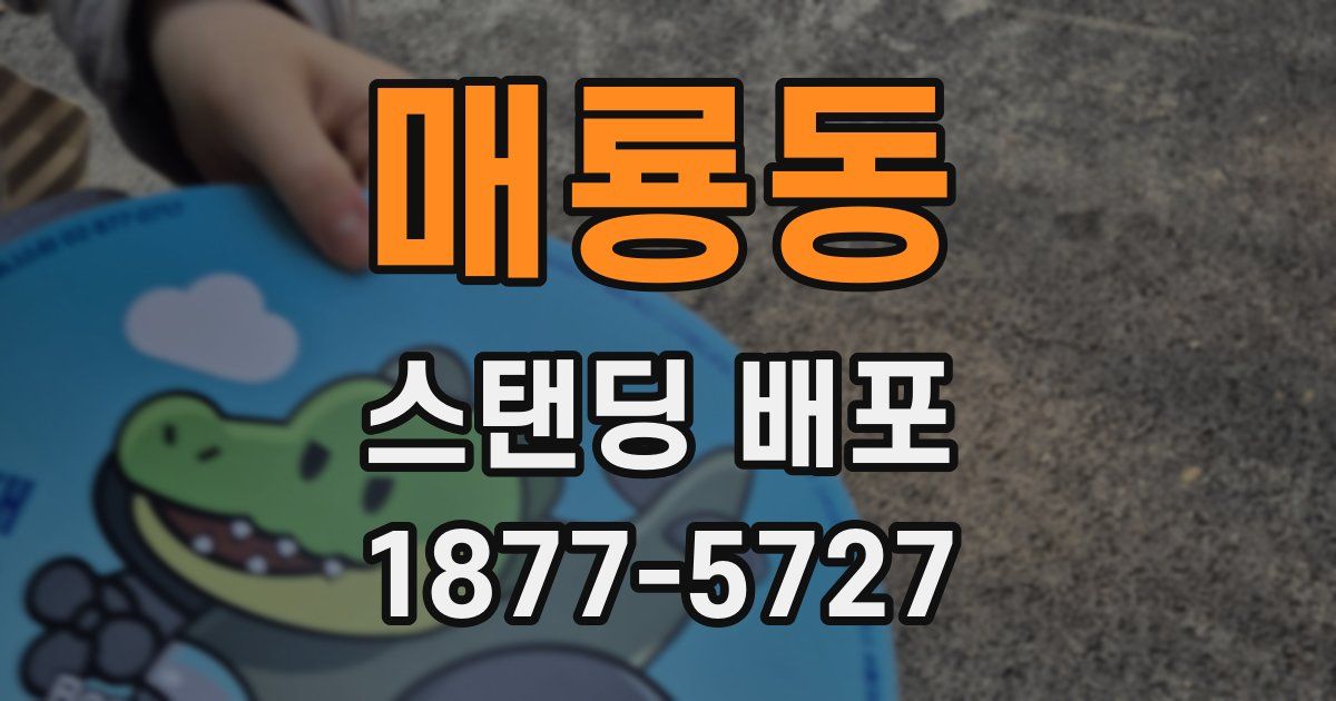 매룡동 스탠딩 배포
