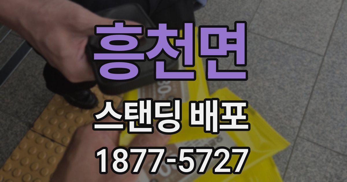 흥천면 스탠딩 배포