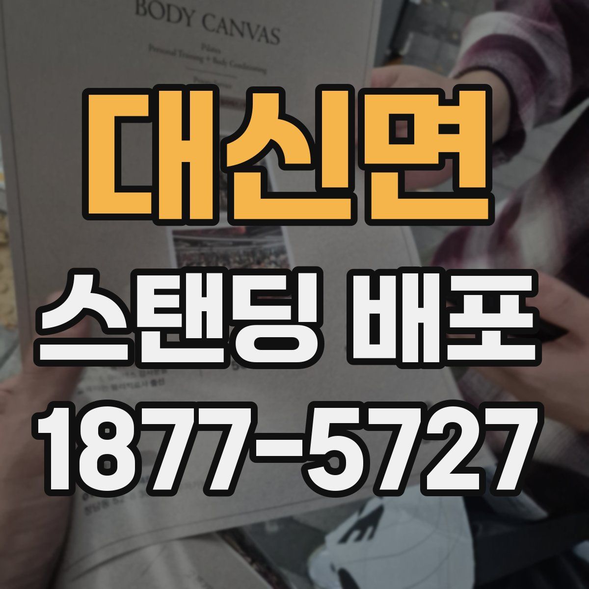 대신면 스탠딩 배포