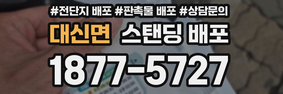 대신면 스탠딩 배포