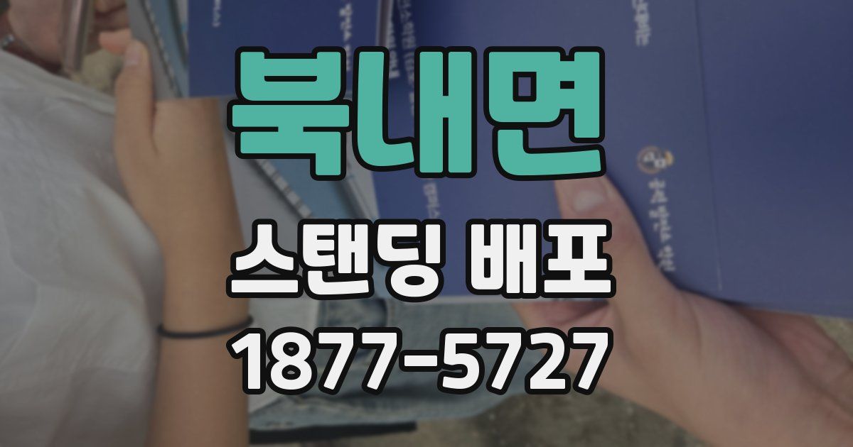 북내면 스탠딩 배포
