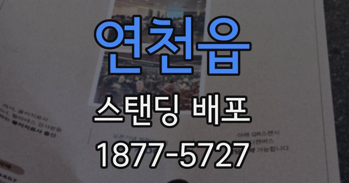 연천읍 스탠딩 배포