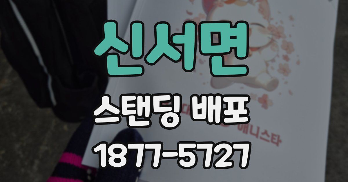 신서면 스탠딩 배포