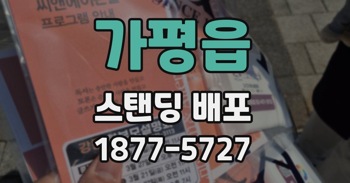 가평읍 스탠딩 배포