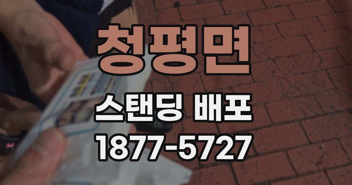 청평면 스탠딩 배포