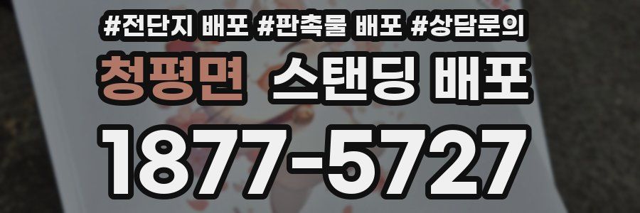 청평면 스탠딩 배포