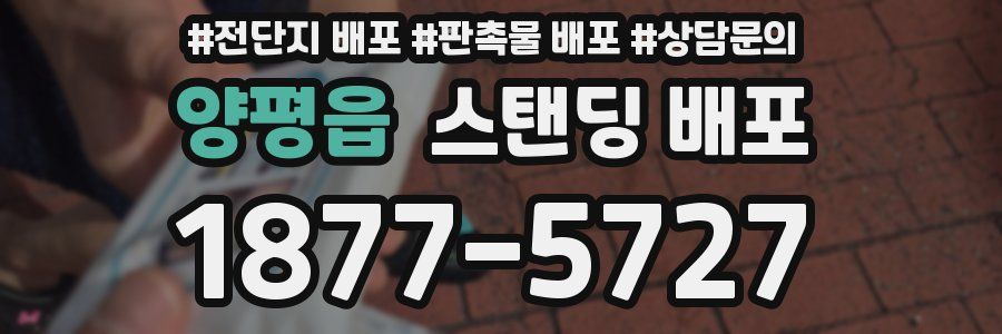 양평읍 스탠딩 배포