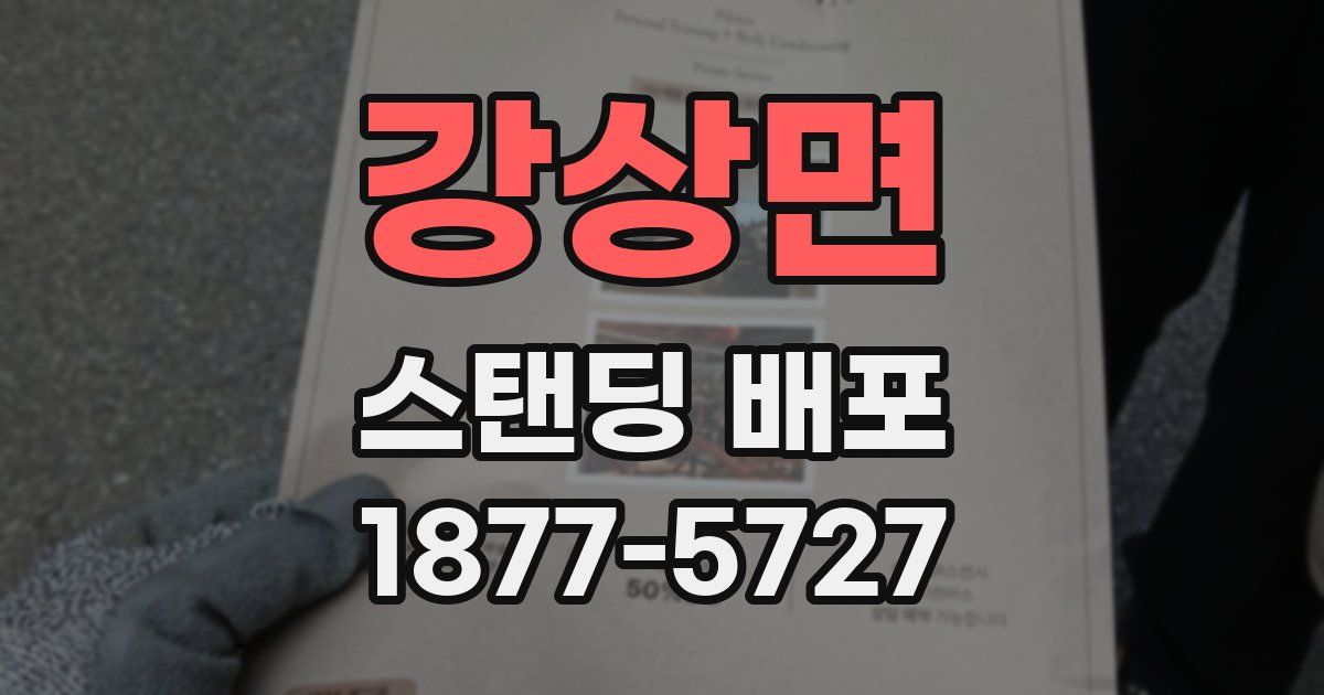 강상면 스탠딩 배포