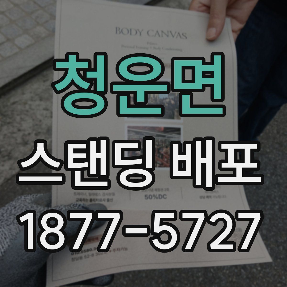 청운면 스탠딩 배포