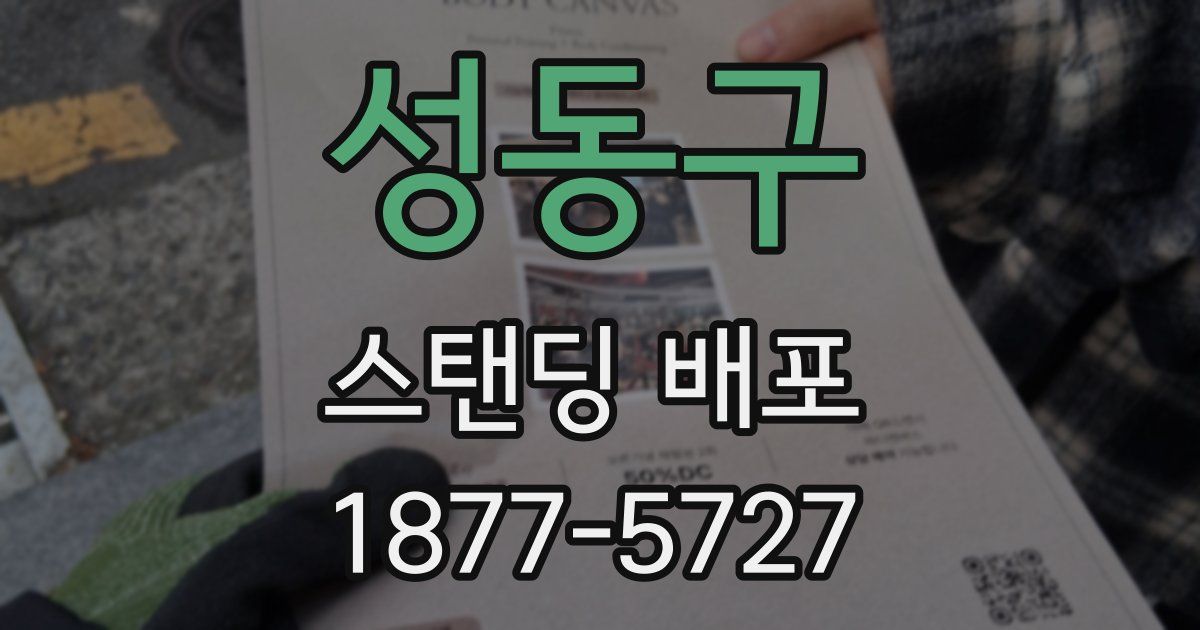 성동구 스탠딩 배포