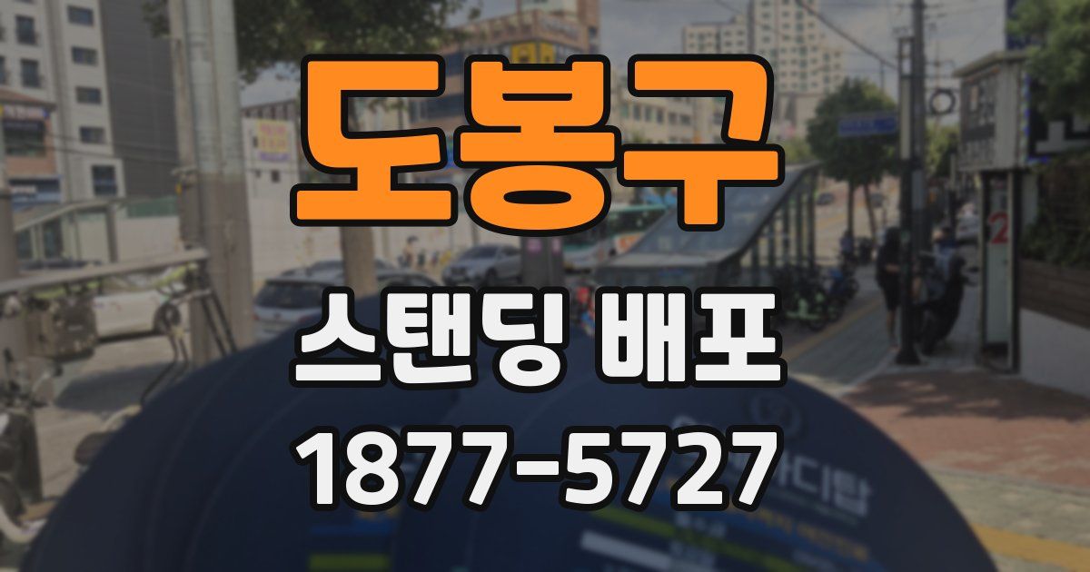 도봉구 스탠딩 배포