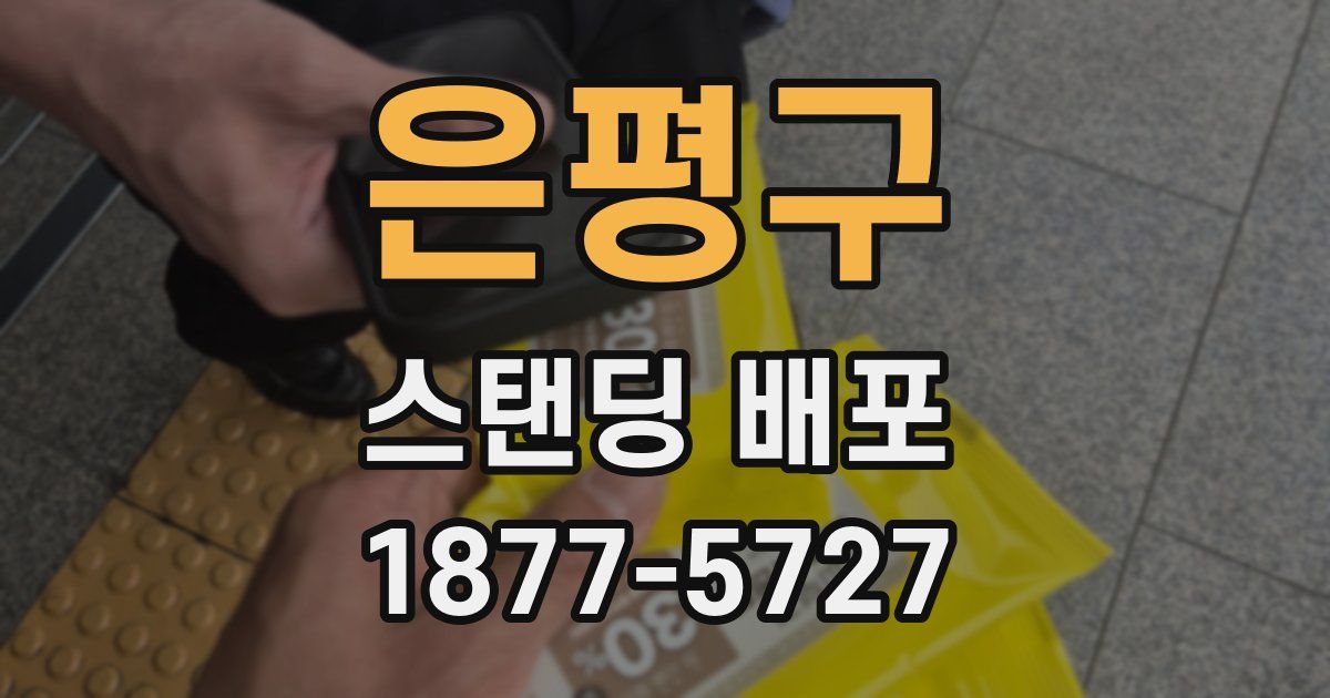 은평구 스탠딩 배포