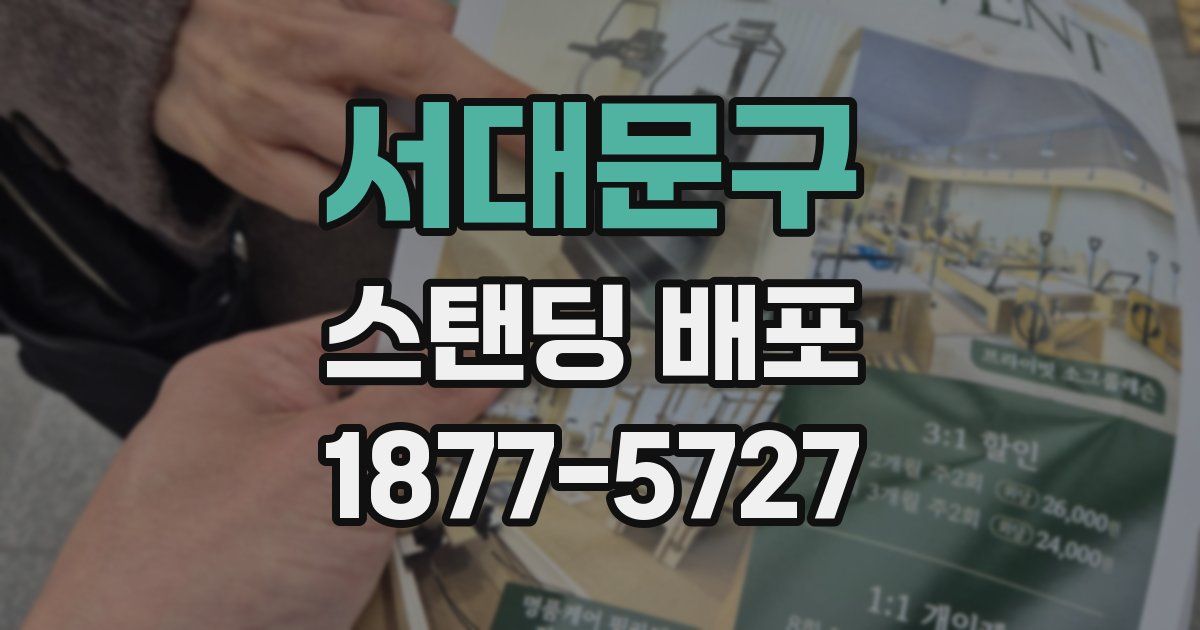 서대문구 스탠딩 배포