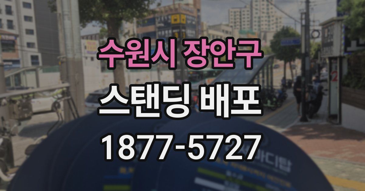 수원시 장안구 스탠딩 배포