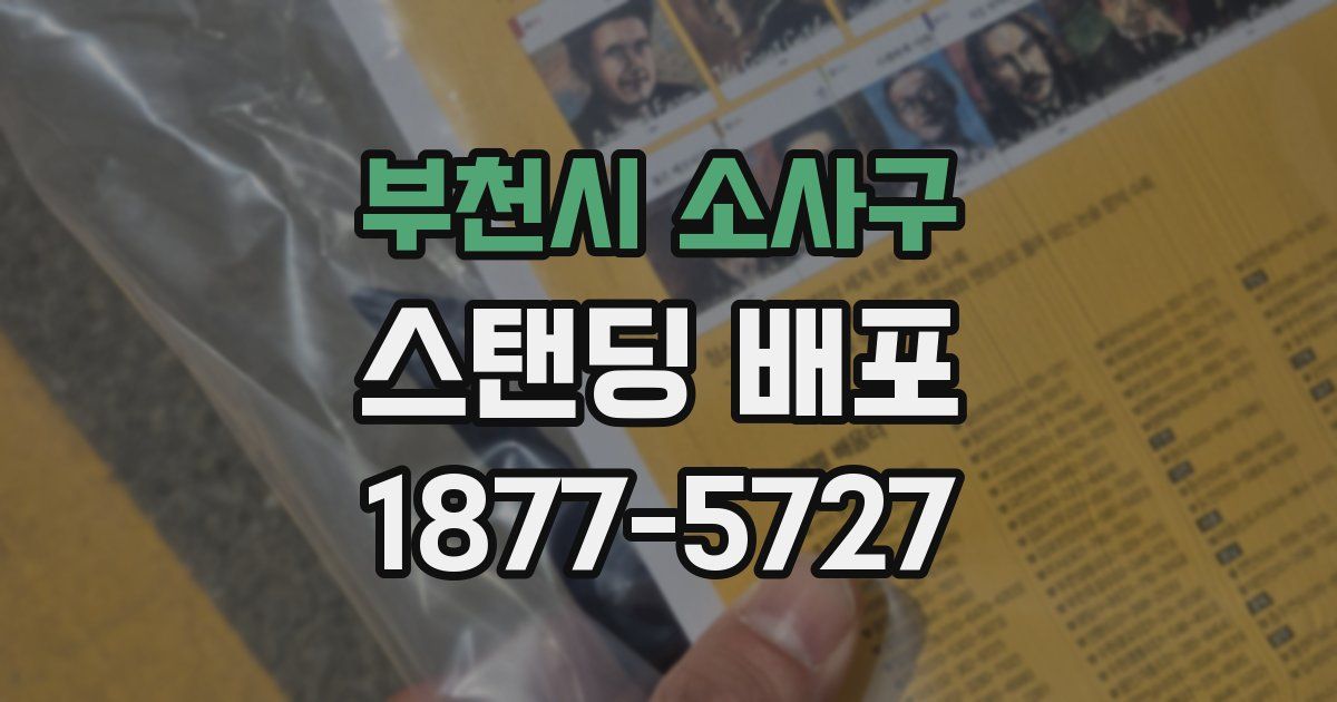 부천시 소사구 스탠딩 배포
