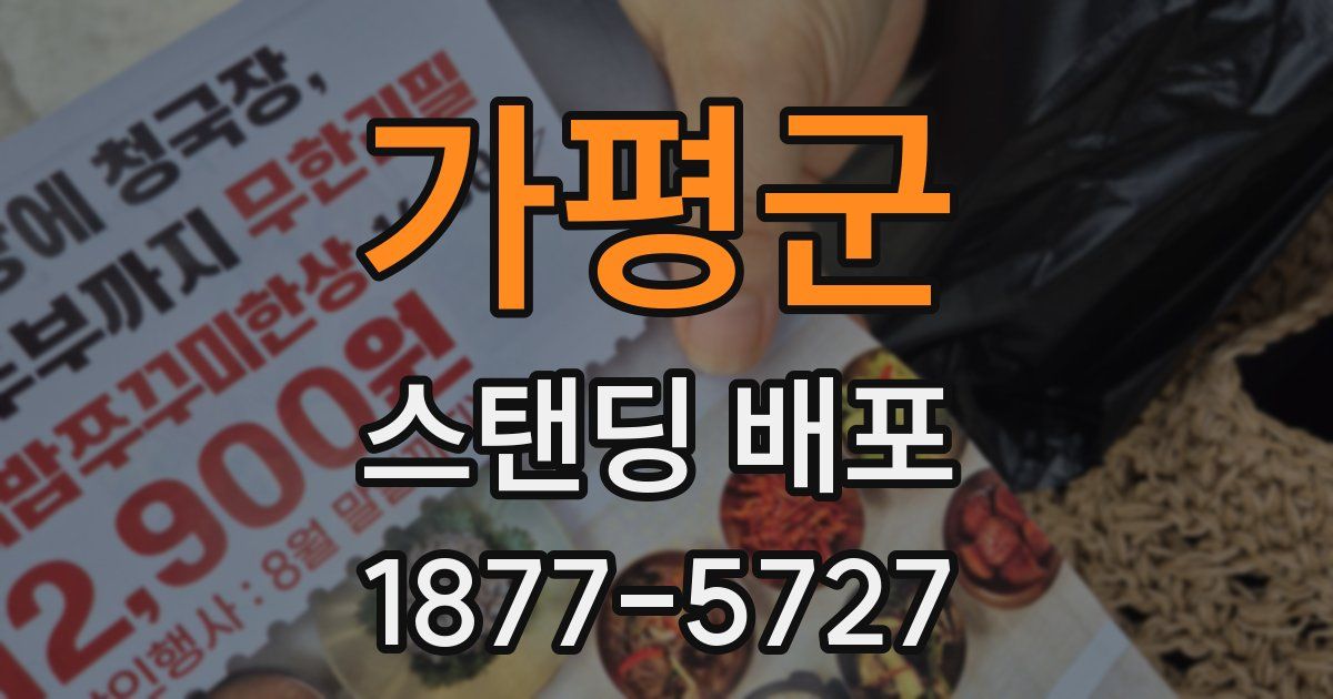 가평군 스탠딩 배포