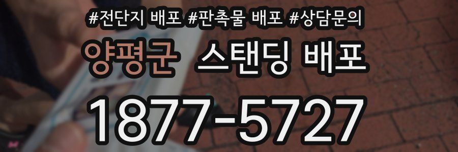 양평군 스탠딩 배포