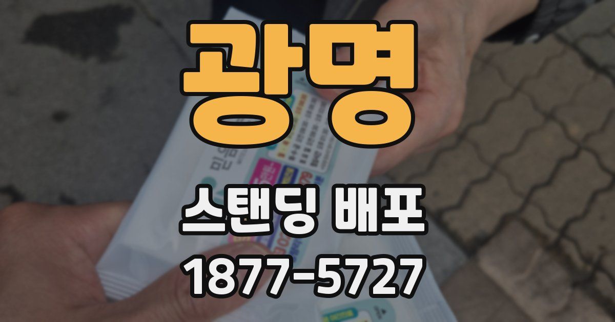 광명 스탠딩 배포