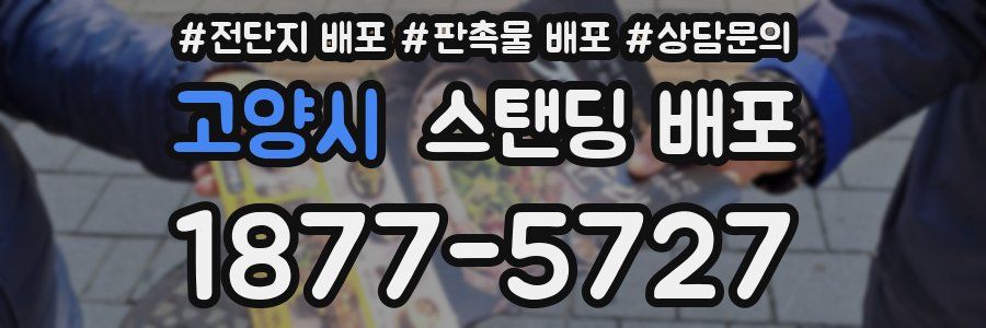 고양시 스탠딩 배포