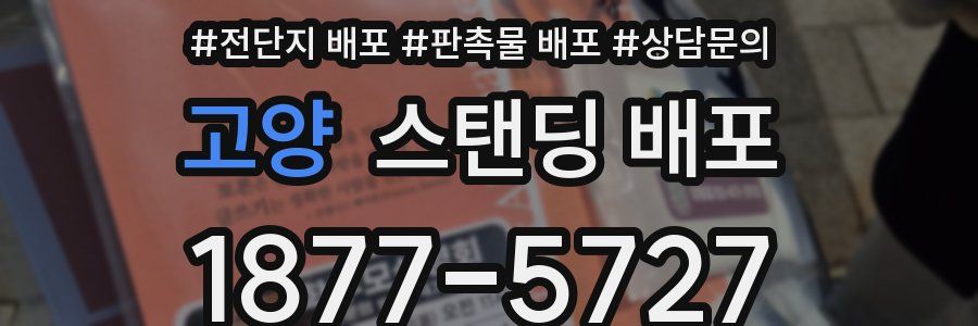 고양 스탠딩 배포