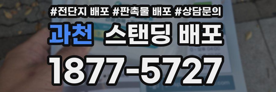 과천 스탠딩 배포