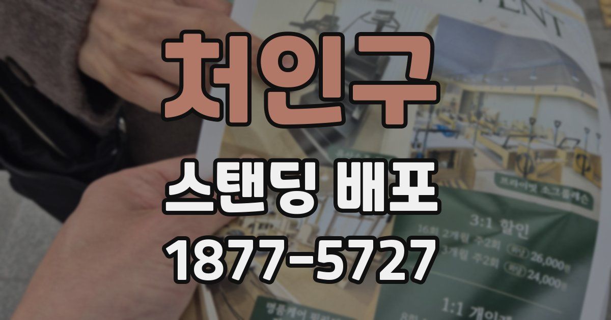 처인구 스탠딩 배포