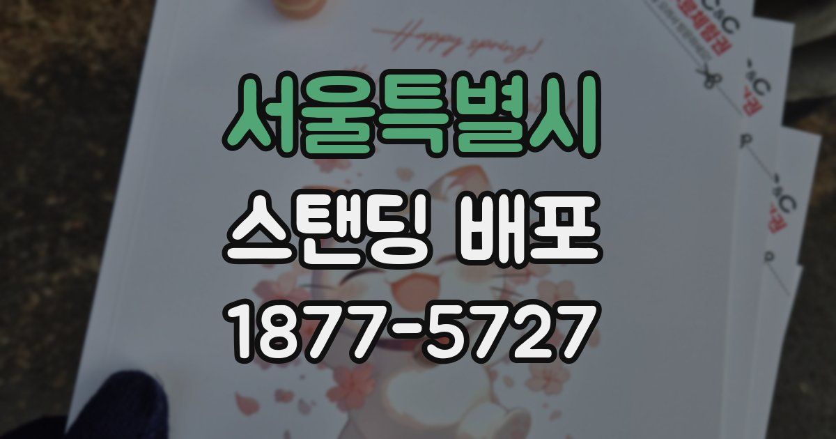 서울특별시 스탠딩 배포