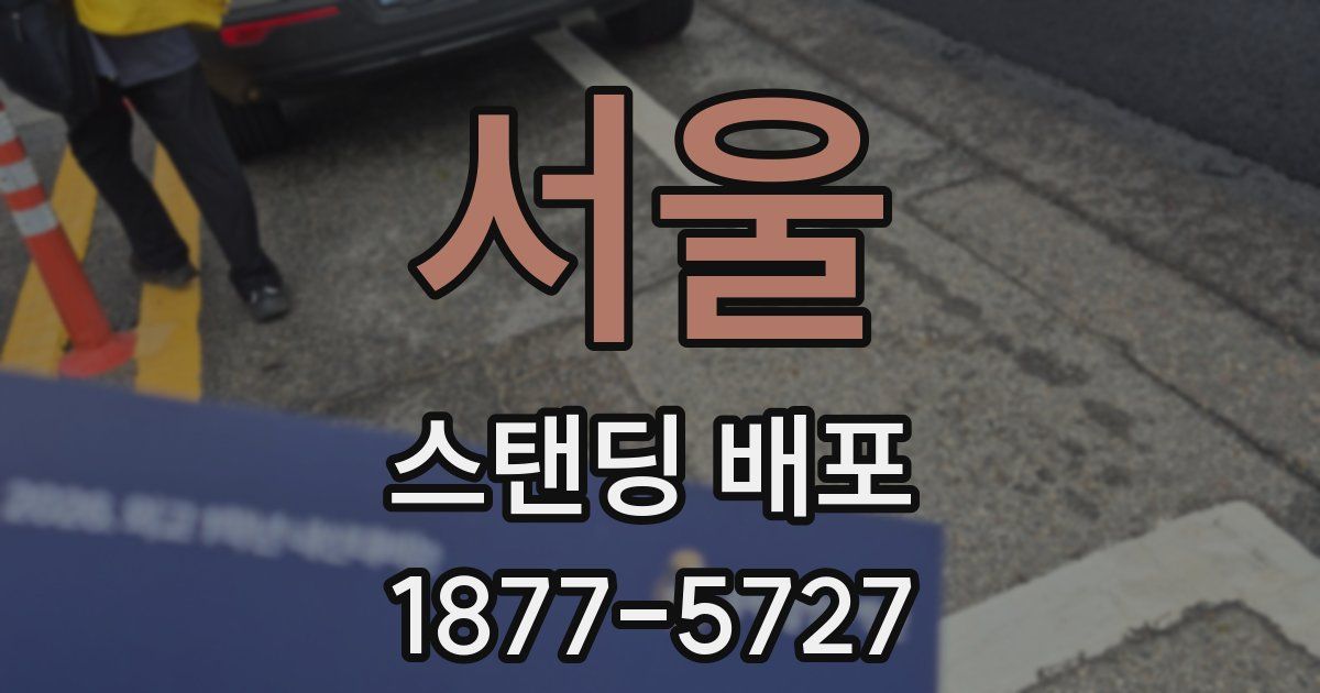 서울 스탠딩 배포