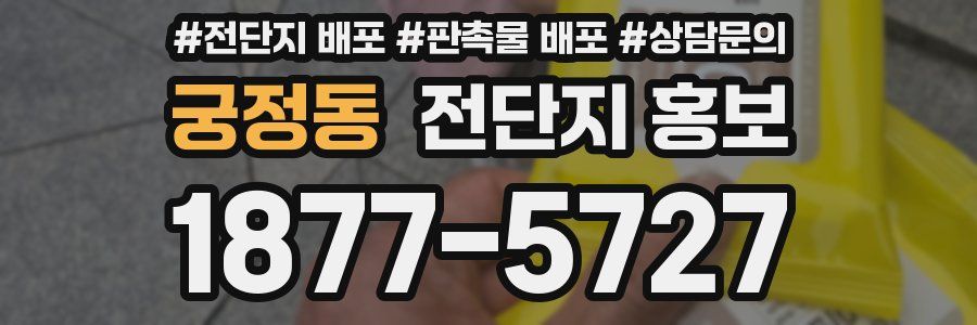 궁정동 전단지 홍보
