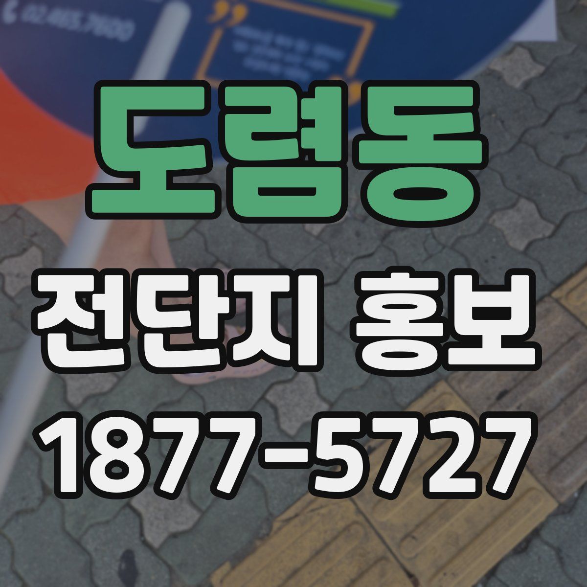 도렴동 전단지 홍보